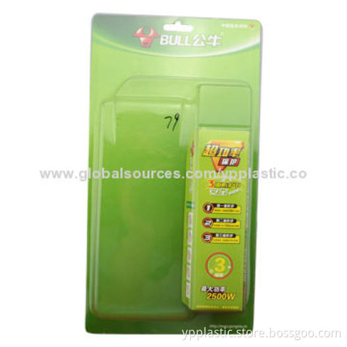 Blister Slide Package with Insert Cardboard for Electronic, Made of PS, PVC, PET Materials
